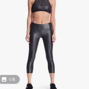 Koral lustrous capri legging gunmetal